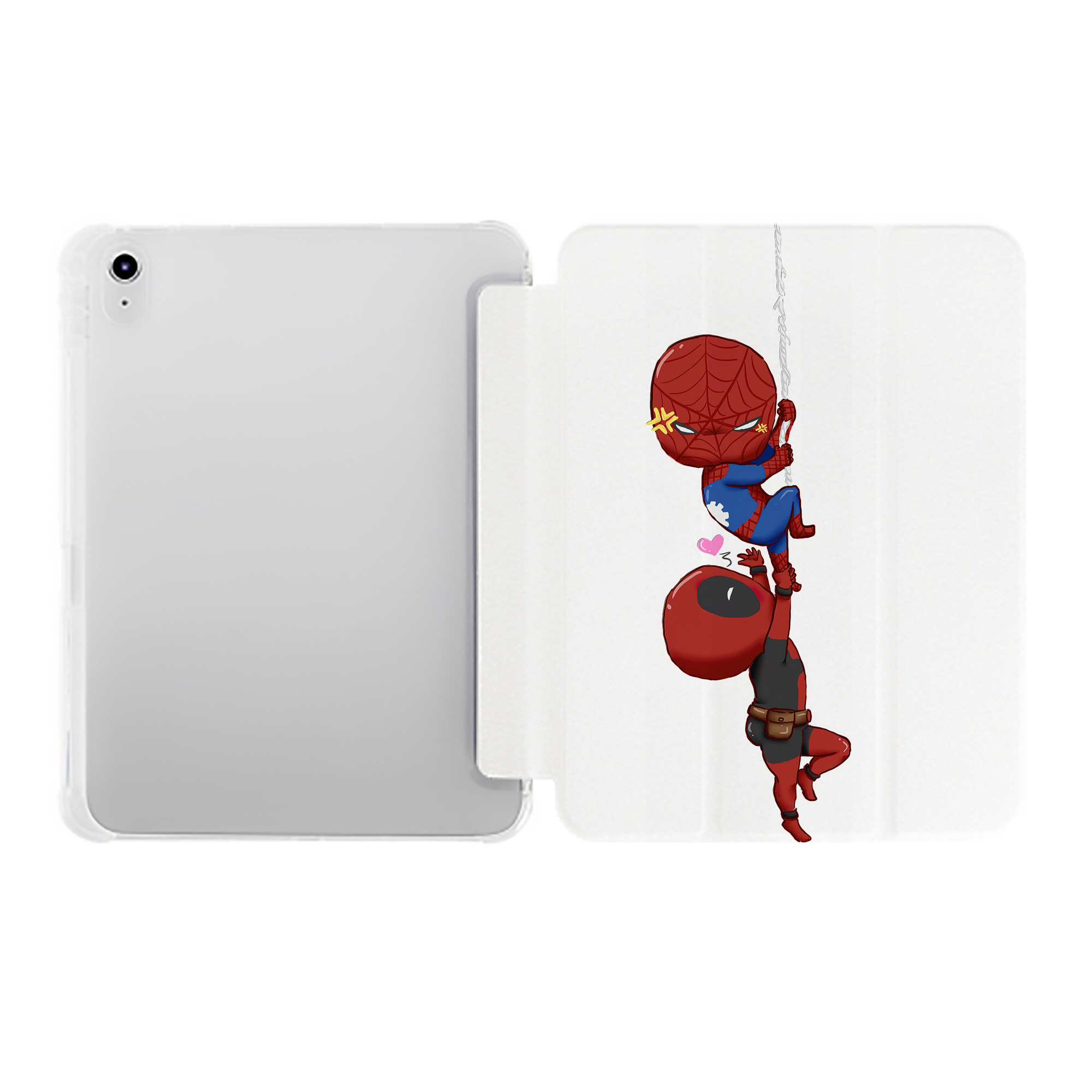 （画像用） Deadpool デッドプール IPad ケース ペン収納付き 三つ折りスタンド PUレザー×シリコン 対応機種9.5/10.5/10.9インチ